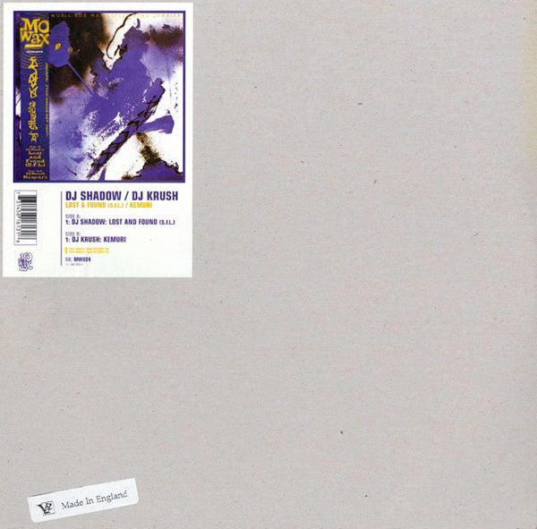 Release: Lost And Found (S.F.L.) / Kemuri-Vinyl-UK-1996-MW024, 581 613-1-1093790