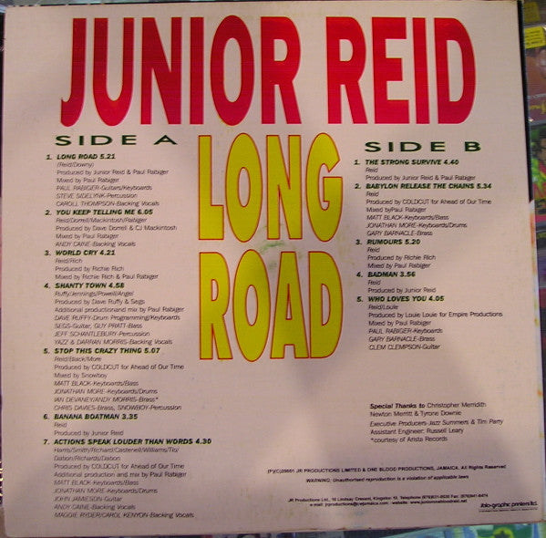 Master Release: Long Road by Junior Reid