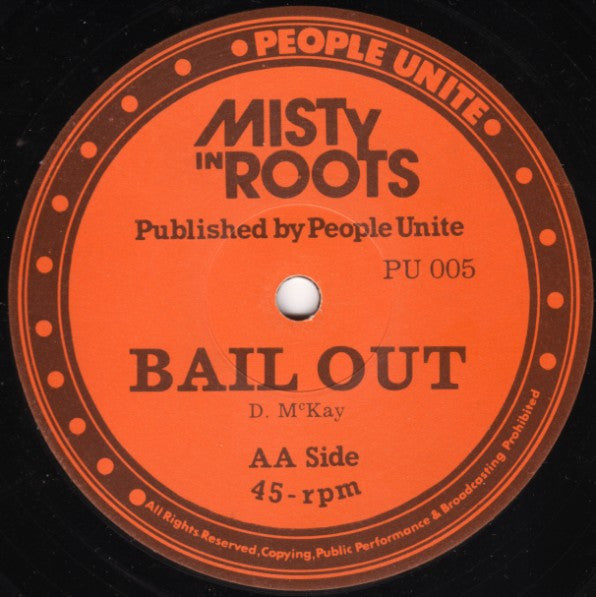 Master Release: Peace And Love / Bail Out by Misty In Roots