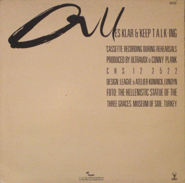 Master Release: All Stood Still by Ultravox
