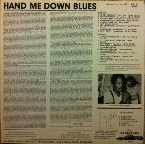 Release: Hand Me Down Blues (Chicago Style)-Vinyl-US-None-8024, 8024-3113468