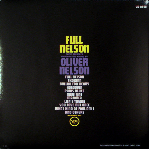Master Release: Full Nelson by Oliver Nelson