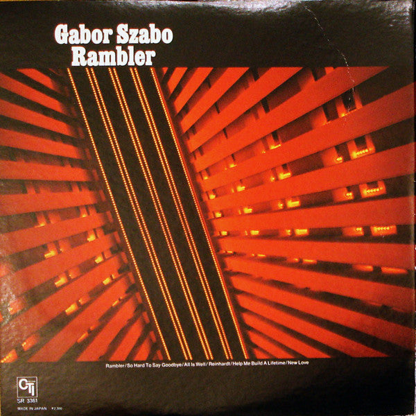 Release: Rambler-Vinyl-Japan-1974-SR 3361, CTI 6035-2285776