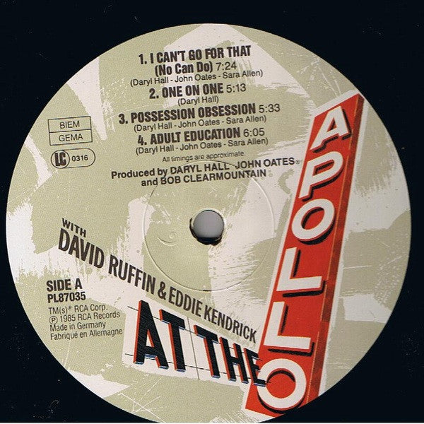 Release: Live At The Apollo-Vinyl-Europe-1985-PL87035-1389988