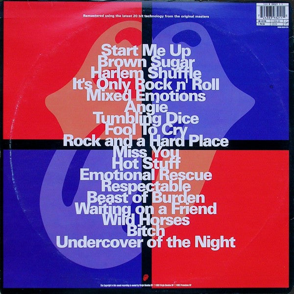 Release: Jump Back (The Best Of The Rolling Stones '71 - '93)-Vinyl-Europe-1993-V2726, 7243 8 3932 1 5-1616971