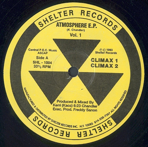 Release: Atmosphere E.P. Vol. 1-Vinyl-US-1994-SHL - 1004-1676821