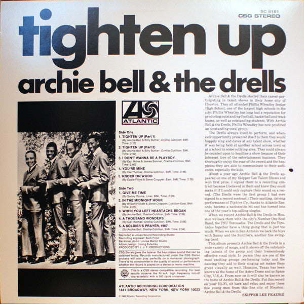 Master Release: Tighten Up by Archie Bell & The Drells