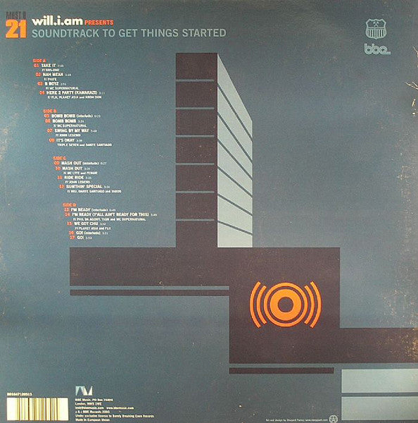 Master Release: Must B 21 (Soundtrack To Get Things Started) by Will I Am
