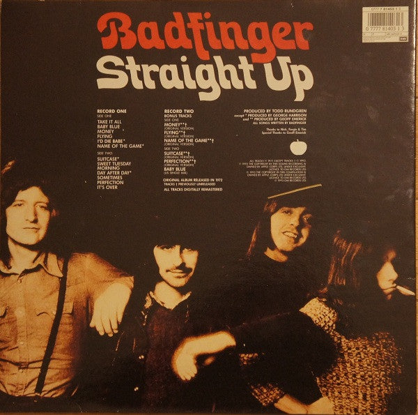 Master Release: Straight Up by Badfinger