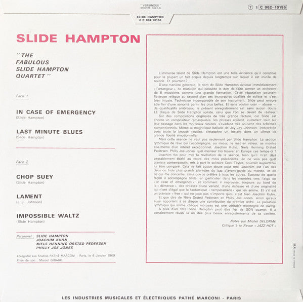 The Fabulous Slide Hampton Quartet