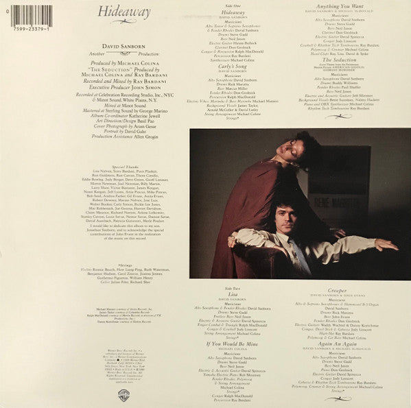 Master Release: Hideaway by David Sanborn