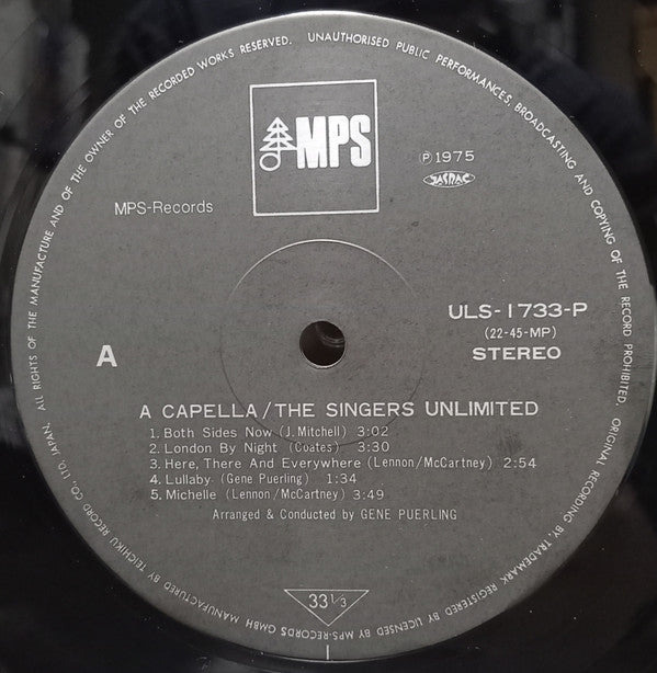 Release: A Capella-Vinyl-Japan-1982-ULS-1733-P-14756234