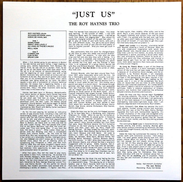 Release: Just Us-Vinyl-Japan-1990-WJC-8245, NJLP 8245-22502063