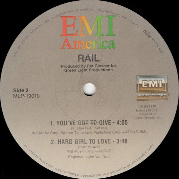 Release: Rail-Vinyl-US-1984-MLP-19010-23783561