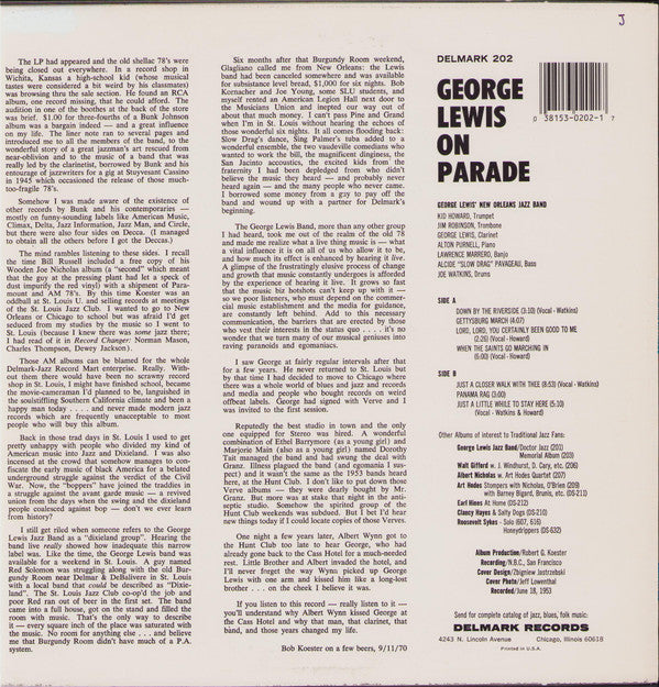Release: On Parade-Vinyl-US-None-Delmark 202, DL-202-13974874