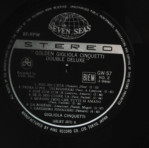 Golden Gigliola Cinquetti Double Deluxe