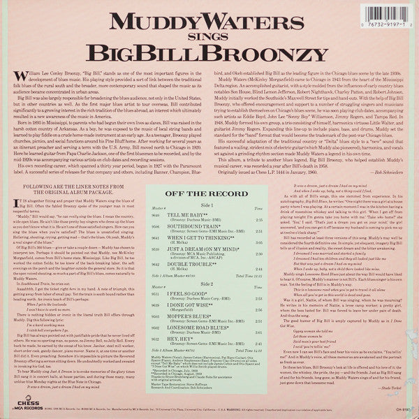 Master Release: Muddy Waters Sings "Big Bill" by Muddy Waters