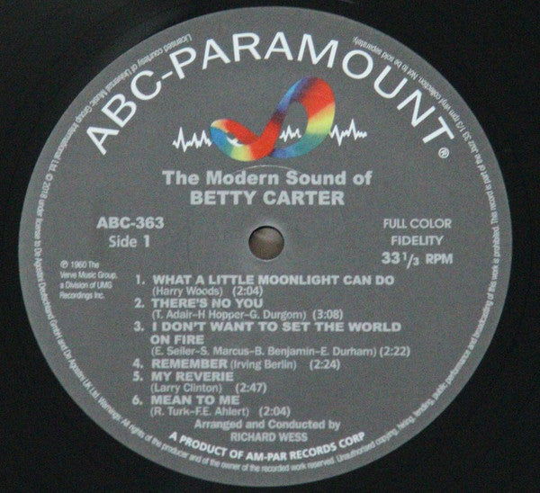 The Modern Sound Of Betty Carter