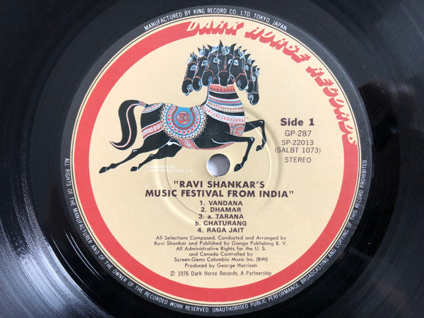 Release: Ravi Shankar's Music Festival From India-Vinyl-Japan-1976-GP-287-14653361