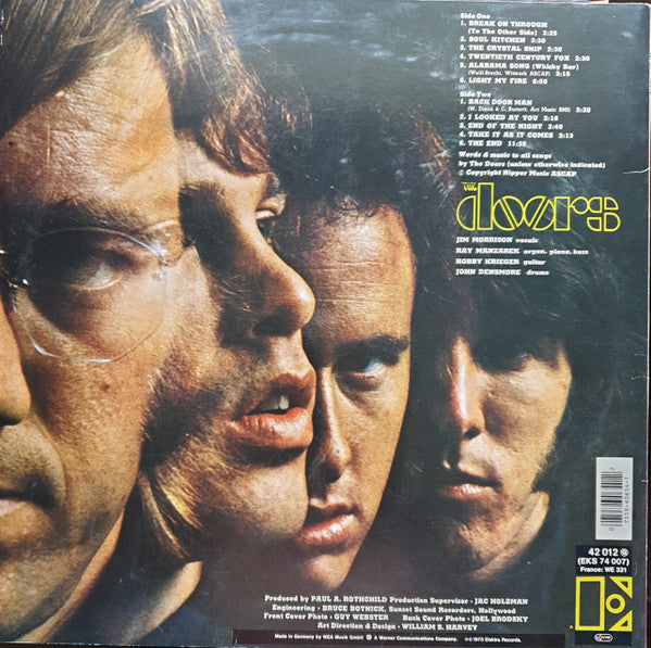 Release: The Doors-Vinyl-Europe-None-42 012, K 42 012, EKS 74 007-27324915
