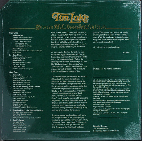 Release: Same Old Roadside Inn-Vinyl-US-1979-3028-10401225