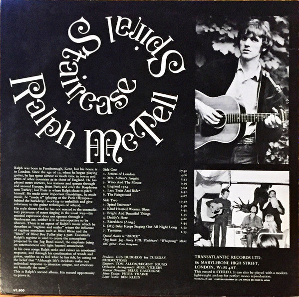Master Release: Spiral Staircase by Ralph McTell