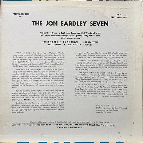 Release: The Jon Eardley Seven-Vinyl-Japan-1977-VIJ-5022M-19281397