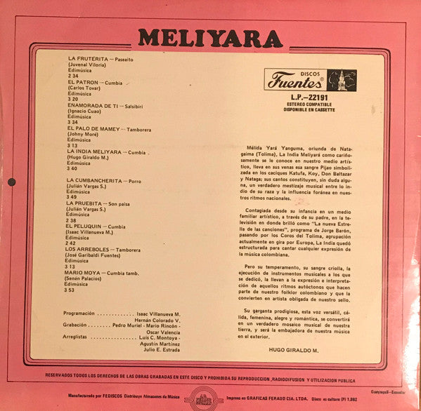 Master Release: Meliyara by La India Meliyara