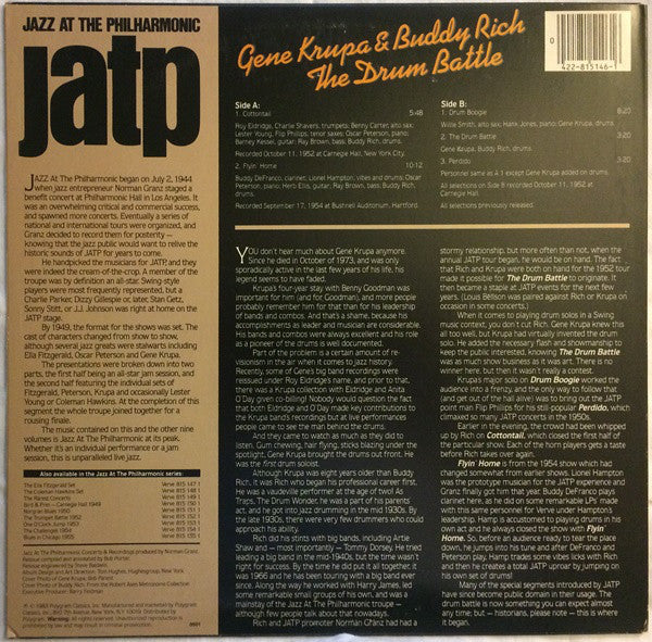 Release: The Drum Battle-Vinyl-US-1983-815 146-1-17848021