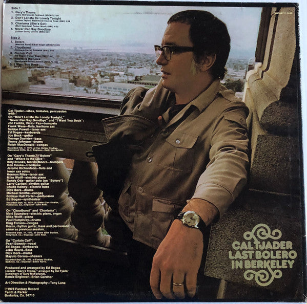 Master Release: Last Bolero In Berkeley by Cal Tjader