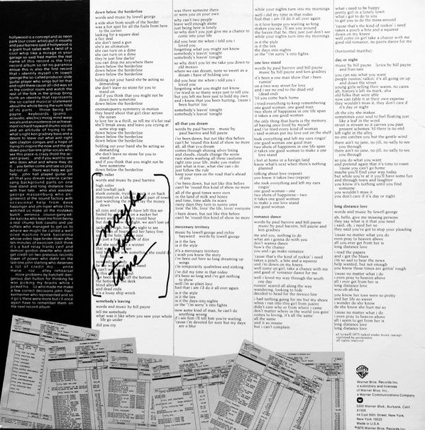 Release: The Last Record Album-Vinyl-US-None-BS 2884-12227795