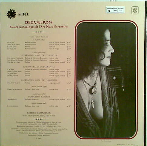 Release: Decameron (Ballate Monodiques De L'Ars Nova Florentine)-Vinyl-France-None-AS 56, VR 21373-12741705