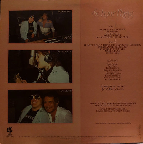 Release: Schuur Thing-Vinyl-US-1985-GRP-A-1022-12950430