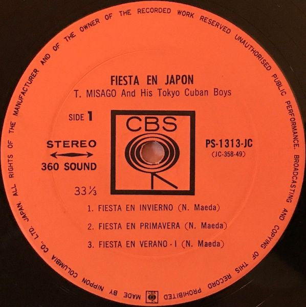 Master Release: Fiesta En Japon = 祭りの四季 - 日本の祭囃子 by Tadaaki Misago & Tokyo Cuban Boys