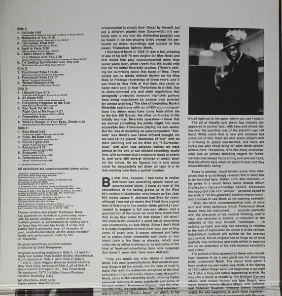 Release: Pure Monk-Vinyl-US-None-Milestone 47004, MSP-47004-28805365