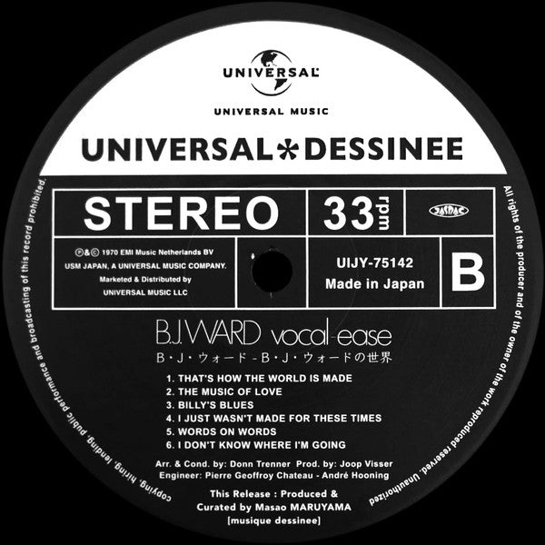 Vocal Ease = B・J・ウォードの世界