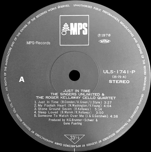 Release: Just In Time-Vinyl-Japan-1978-ULS-1741-P-15392718