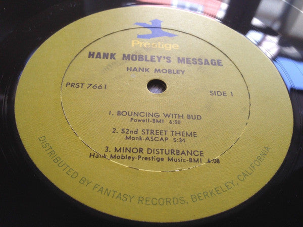 Release: Mobley's Message-Vinyl-US-None-PRST 7661, PR 7661-12455744