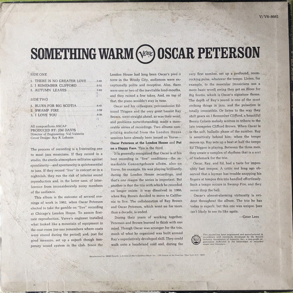 Release: Something Warm-Vinyl-US-1967-V6-8681-20118787