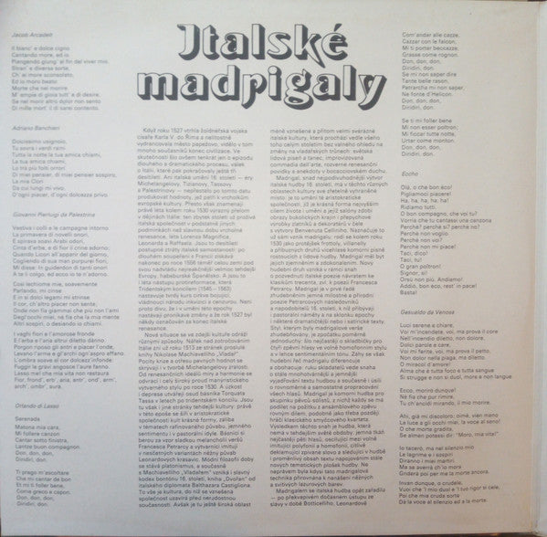 Master Release: Madrigals by Various