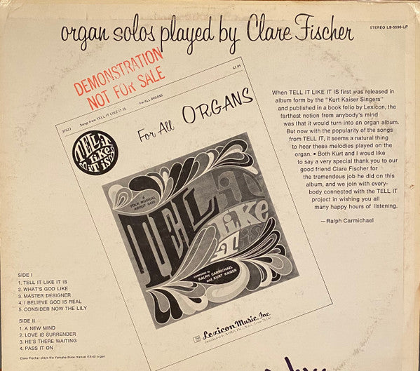 Organ Solos From Tell It Like It Is