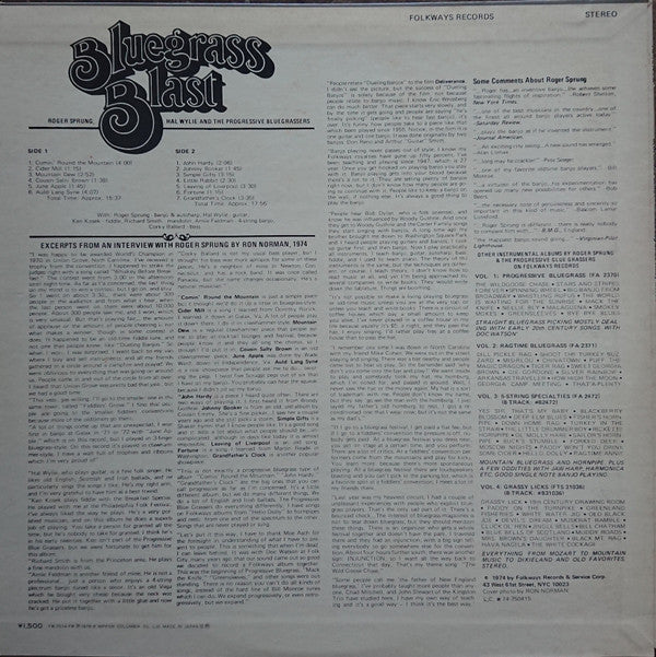 Bluegrass Blast (A Mixed Bag Of Ol' Timey Music)