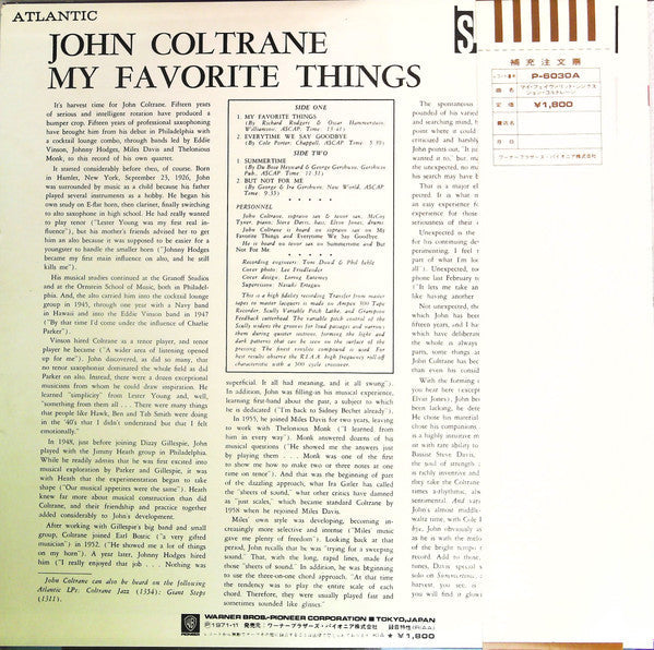 Release: My Favorite Things-Vinyl-Japan-1971-P-6030A-16879950