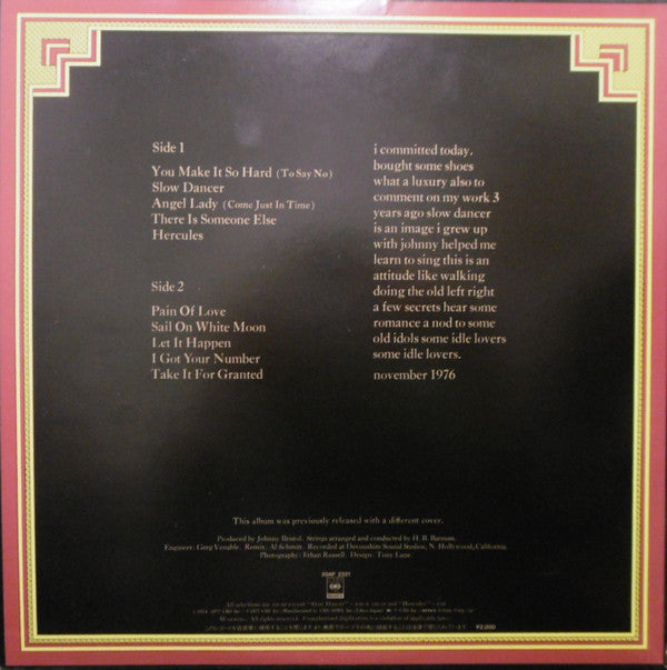 Release: Slow Dancer-Vinyl-Japan-1982-20AP 2321-11931575