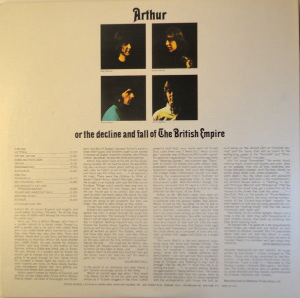 Release: Arthur Or The Decline And Fall Of The British Empire-Vinyl-US-None-RS 6366, 6366-12652364