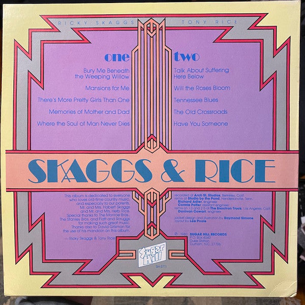 Release: Skaggs & Rice-Vinyl-US-1980-SH-3711-17635663