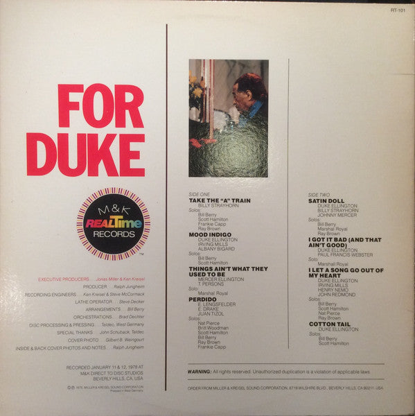 Release: For Duke-Vinyl-US-1978-RT-101-22911800
