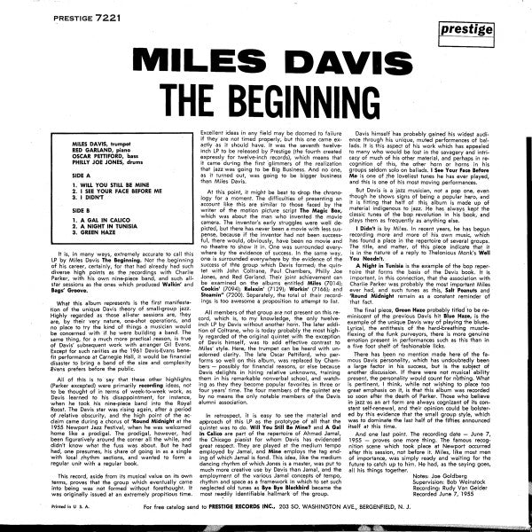 Master Release: The Musings Of Miles by Miles Davis