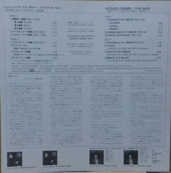 Release: Reflections Of Bach-Vinyl-Japan-1987-K20P-9438-12584296