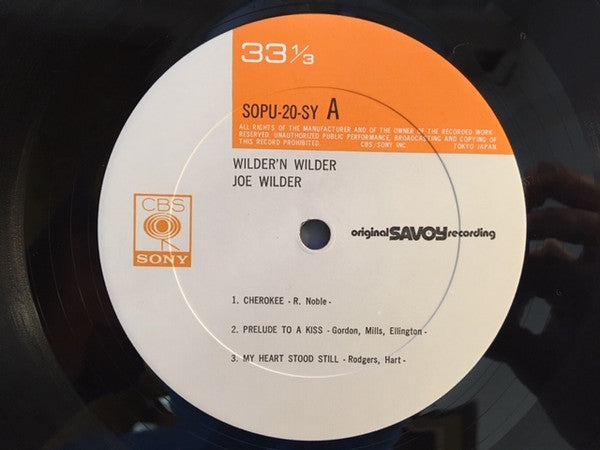 Release: Wilder 'N' Wilder-Vinyl-Japan-1974-SOPU-20-SY-12773007